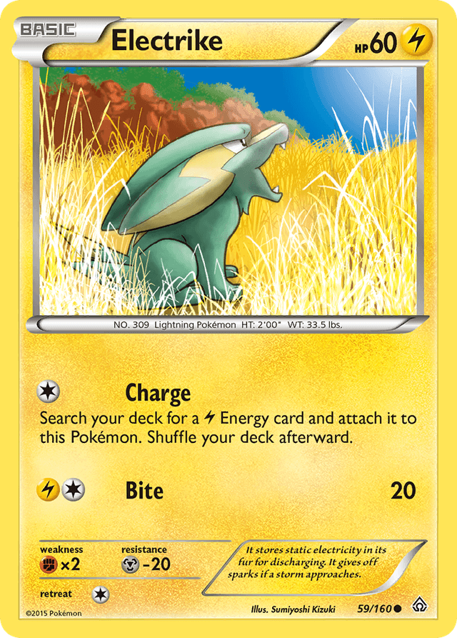 Carta Electrike 59/160 do set Primal Clash — Pokémon TCG | Bynx