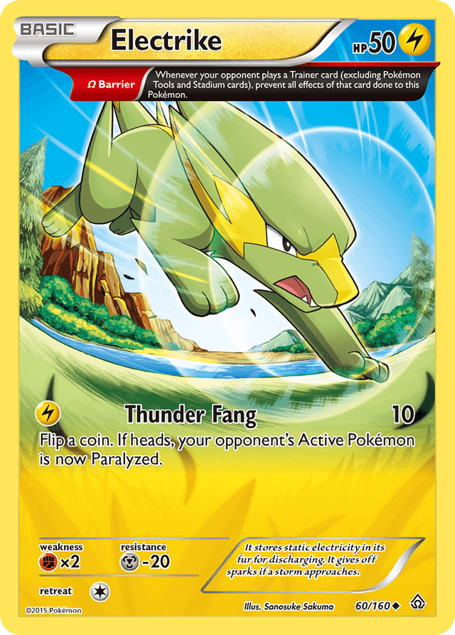 Carta Electrike 60/160 do set Primal Clash — Pokémon TCG | Bynx