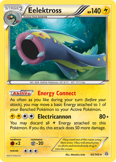 Carta Eelektross 65/160 do set Primal Clash — Pokémon TCG | Bynx