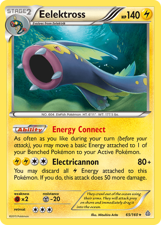 Carta Eelektross 65/160 do set Primal Clash — Pokémon TCG | Bynx