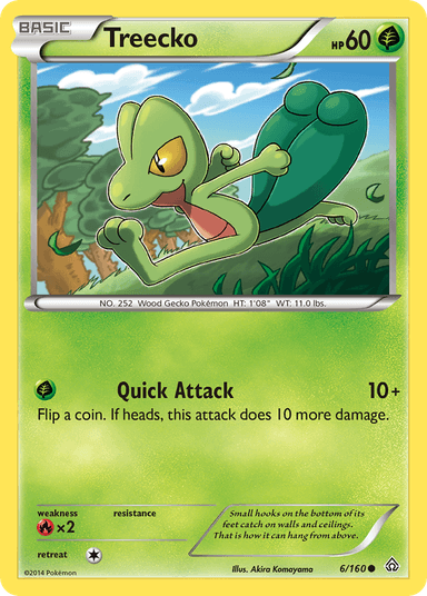 Carta Treecko 6/160 do set Primal Clash — Pokémon TCG | Bynx