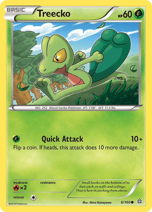 Carta Treecko 6/160 do set Primal Clash — Pokémon TCG | Bynx