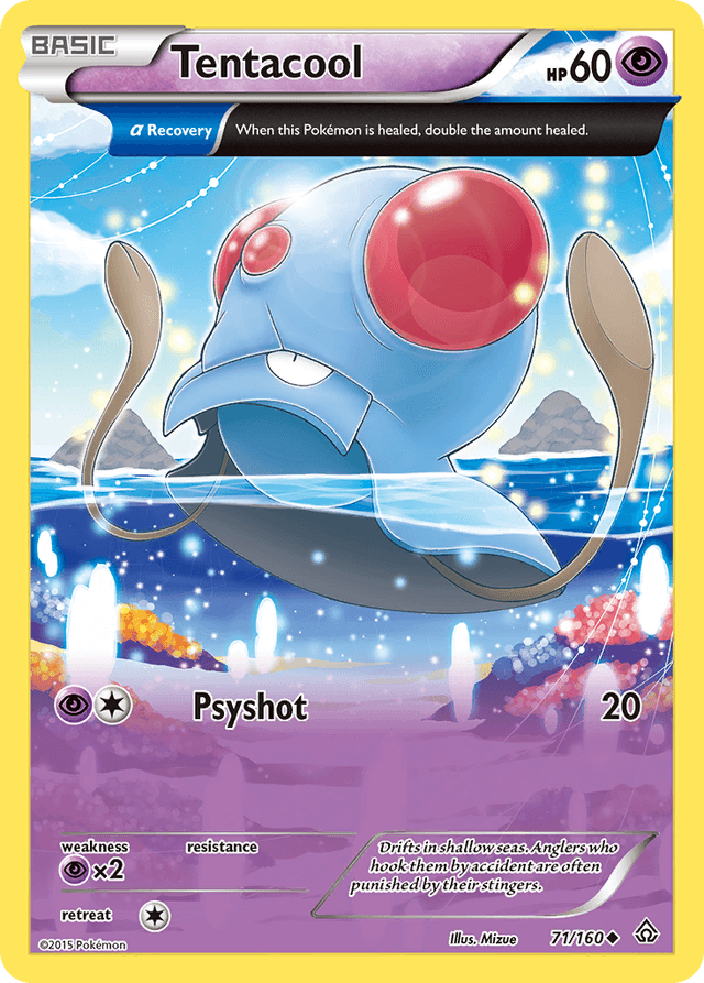 Carta Tentacool 71/160 do set Primal Clash — Pokémon TCG | Bynx