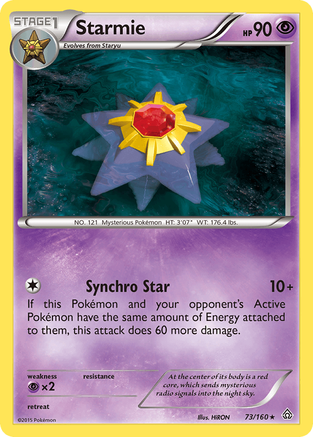 Carta Starmie 73/160 do set Primal Clash — Pokémon TCG | Bynx