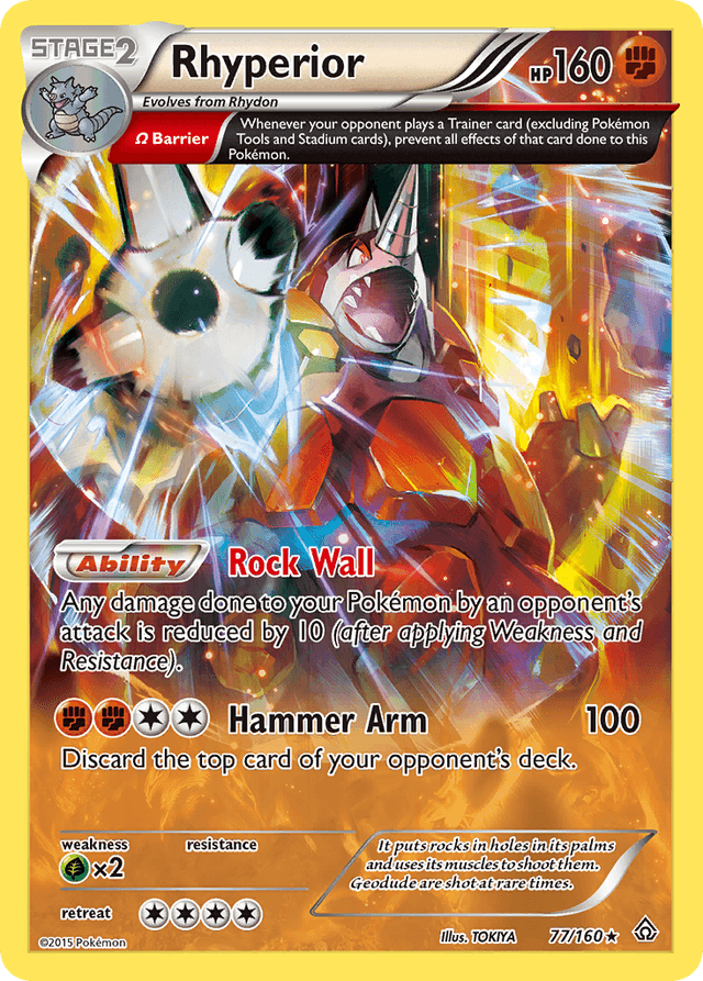 Carta Rhyperior 77/160 do set Primal Clash — Pokémon TCG | Bynx