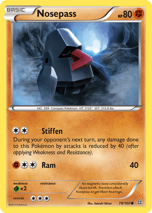 Carta Nosepass 78/160 do set Primal Clash — Pokémon TCG | Bynx
