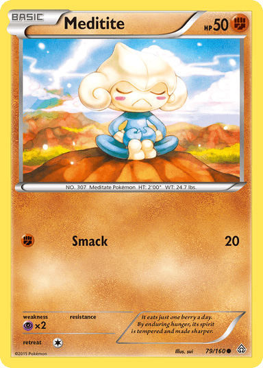 Carta Meditite 79/160 do set Primal Clash — Pokémon TCG | Bynx