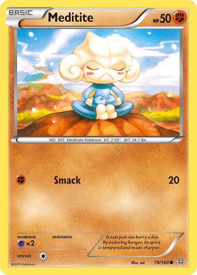 Carta Meditite 79/160 do set Primal Clash — Pokémon TCG | Bynx