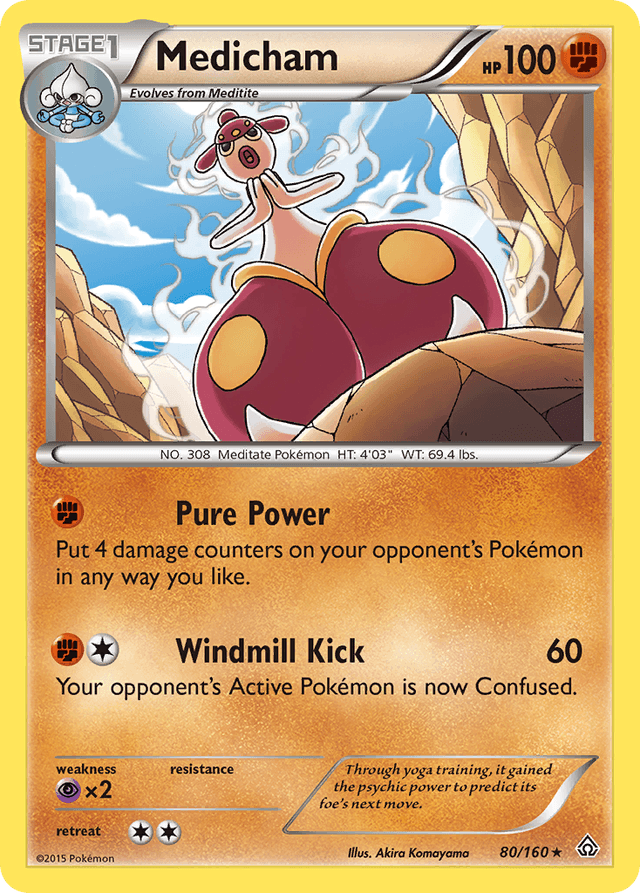Carta Medicham 80/160 do set Primal Clash — Pokémon TCG | Bynx