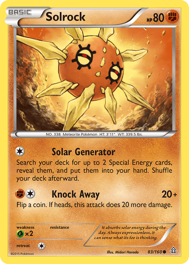 Carta Solrock 83/160 do set Primal Clash — Pokémon TCG | Bynx
