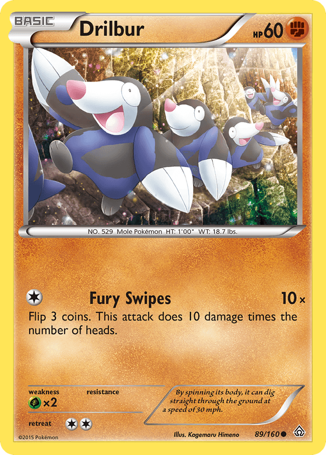 Carta Drilbur 89/160 do set Primal Clash — Pokémon TCG | Bynx