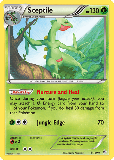 Carta Sceptile 8/160 do set Primal Clash — Pokémon TCG | Bynx