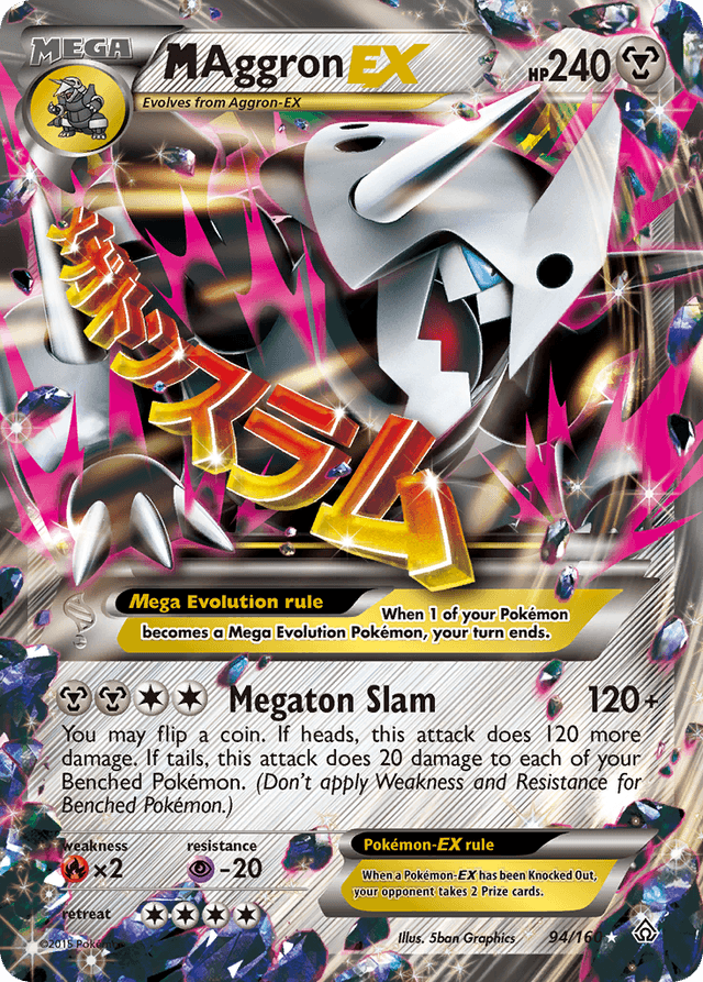Carta M Aggron-EX 94/160 do set Primal Clash — Pokémon TCG | Bynx