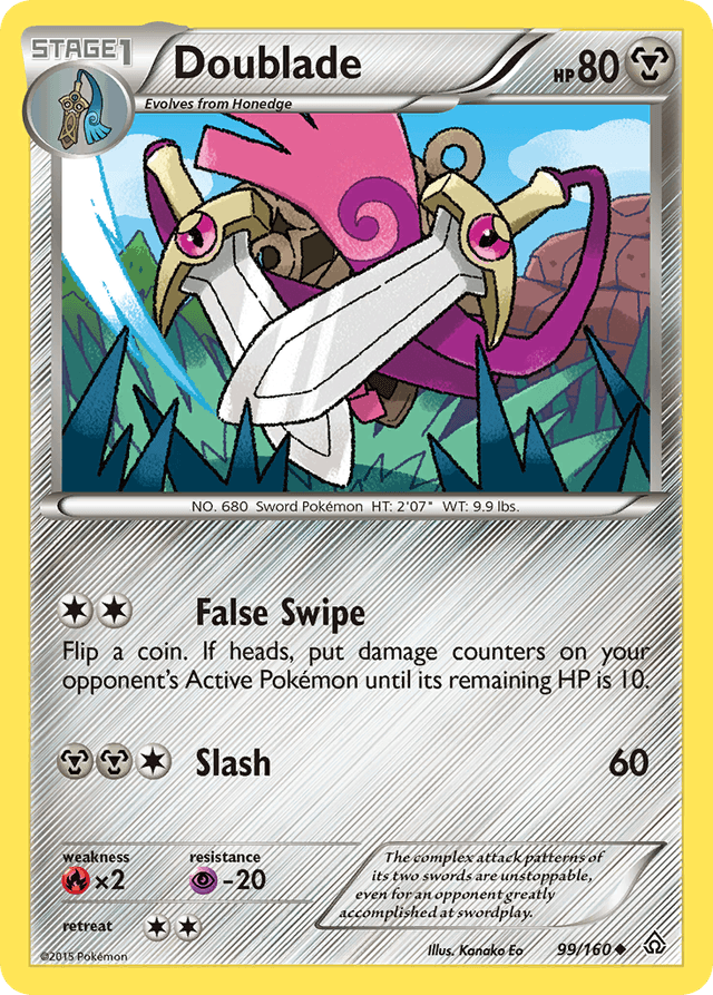 Carta Doublade 99/160 do set Primal Clash — Pokémon TCG | Bynx