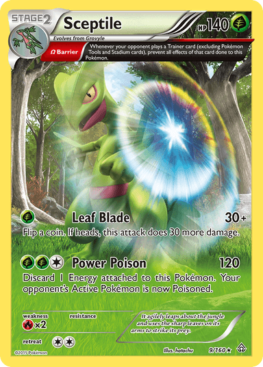 Carta Sceptile 9/160 do set Primal Clash — Pokémon TCG | Bynx