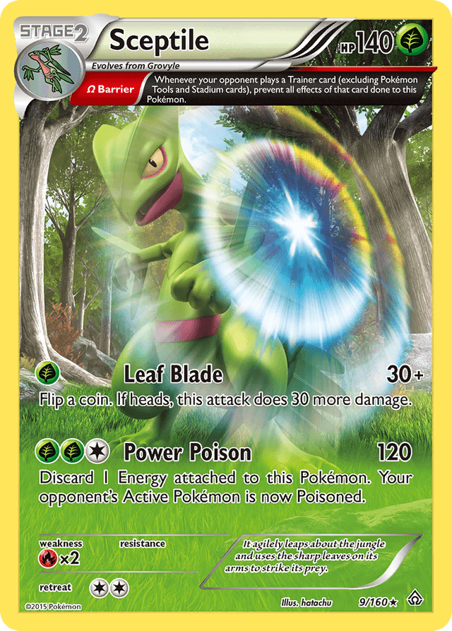 Carta Sceptile 9/160 do set Primal Clash — Pokémon TCG | Bynx