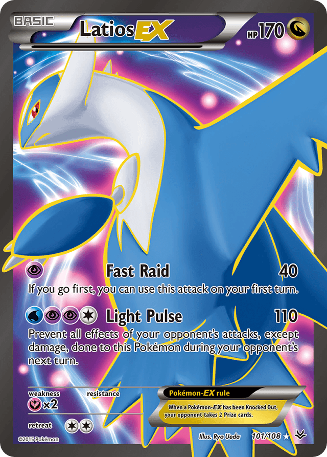 Carta Latios-EX 101/108 do set Roaring Skies — Pokémon TCG | Bynx