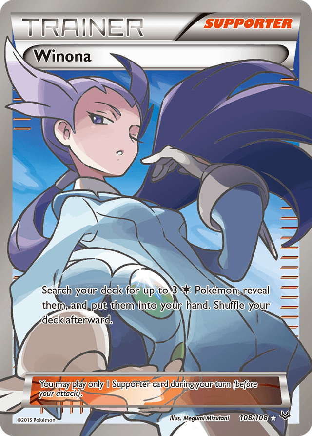 Carta Winona 108/108 do set Roaring Skies — Pokémon TCG | Bynx