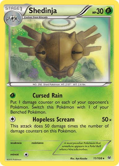 Carta Shedinja 11/108 do set Roaring Skies — Pokémon TCG | Bynx