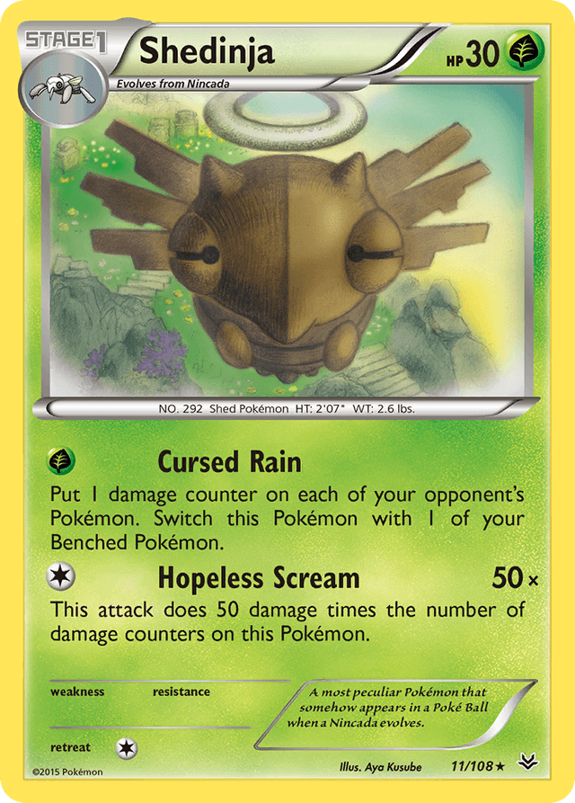 Carta Shedinja 11/108 do set Roaring Skies — Pokémon TCG | Bynx