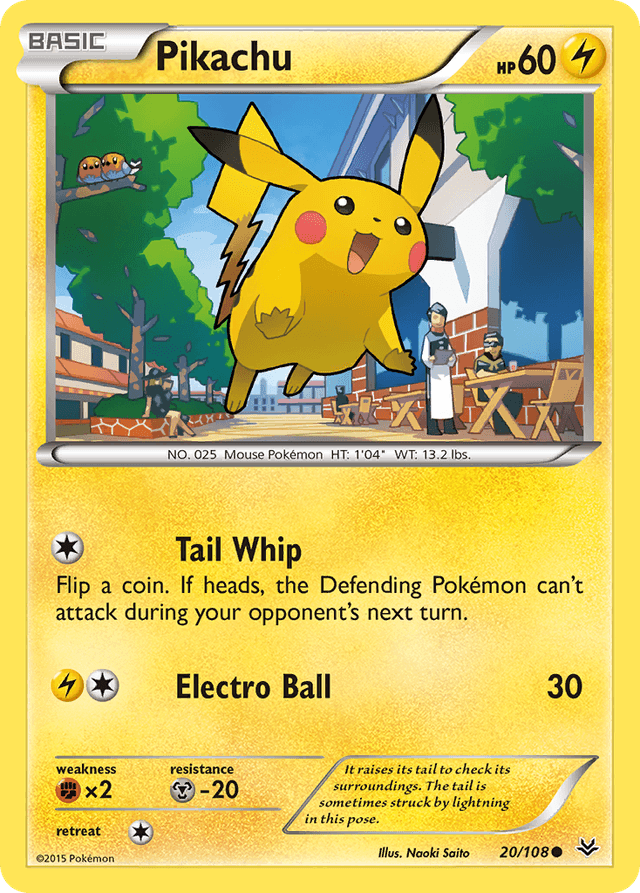 Carta Pikachu 20/108 do set Roaring Skies — Pokémon TCG | Bynx