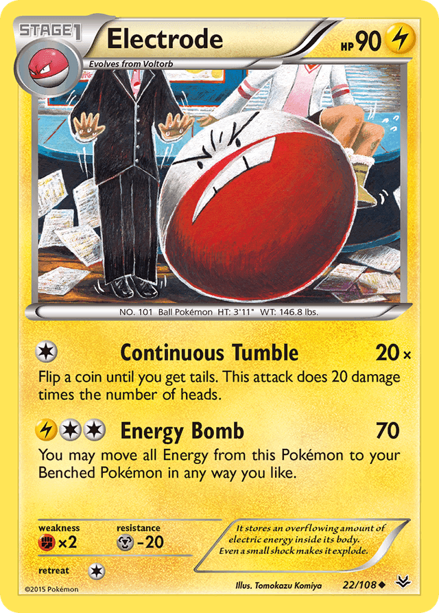 Carta Electrode 22/108 do set Roaring Skies — Pokémon TCG | Bynx