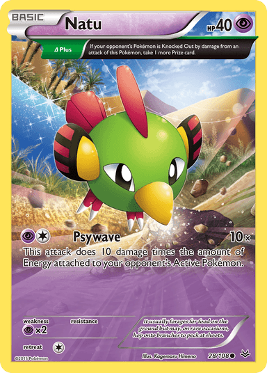 Carta Natu 28/108 do set Roaring Skies — Pokémon TCG | Bynx
