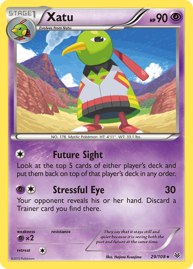 Carta Xatu 29/108 do set Roaring Skies — Pokémon TCG | Bynx