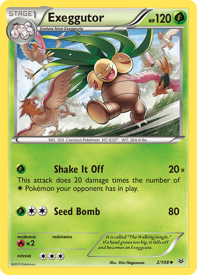 Carta Exeggutor 2/108 do set Roaring Skies — Pokémon TCG | Bynx