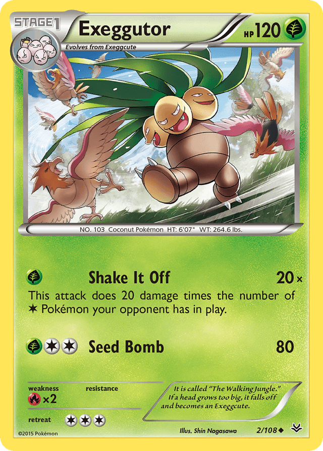 Carta Exeggutor 2/108 do set Roaring Skies — Pokémon TCG | Bynx
