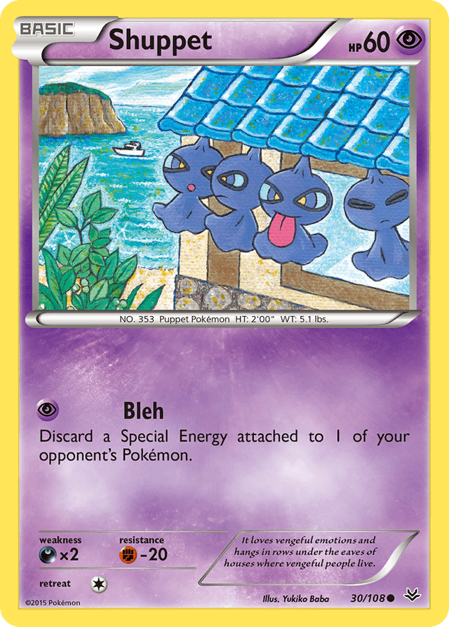 Carta Shuppet 30/108 do set Roaring Skies — Pokémon TCG | Bynx