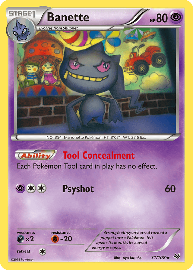 Carta Banette 31/108 do set Roaring Skies — Pokémon TCG | Bynx
