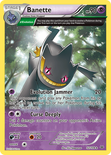Carta Banette 32/108 do set Roaring Skies — Pokémon TCG | Bynx