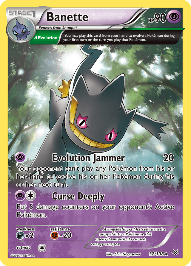 Carta Banette 32/108 do set Roaring Skies — Pokémon TCG | Bynx