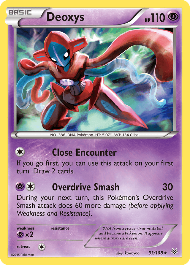 Carta Deoxys 33/108 do set Roaring Skies — Pokémon TCG | Bynx