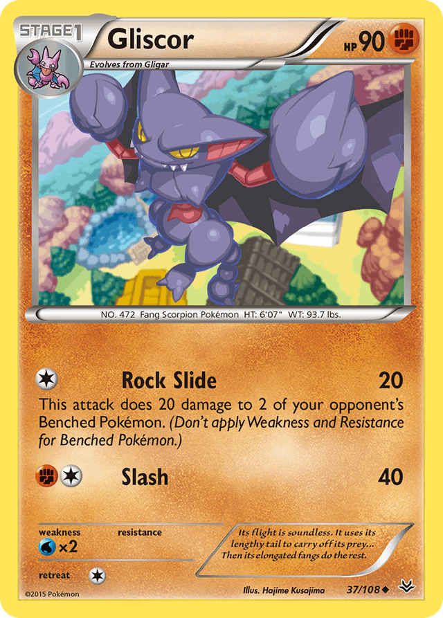 Carta Gliscor 37/108 do set Roaring Skies — Pokémon TCG | Bynx