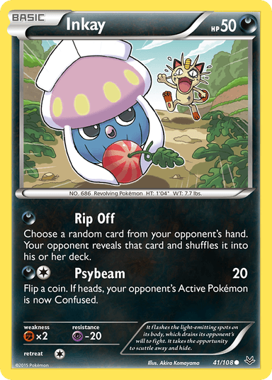 Carta Inkay 41/108 do set Roaring Skies — Pokémon TCG | Bynx