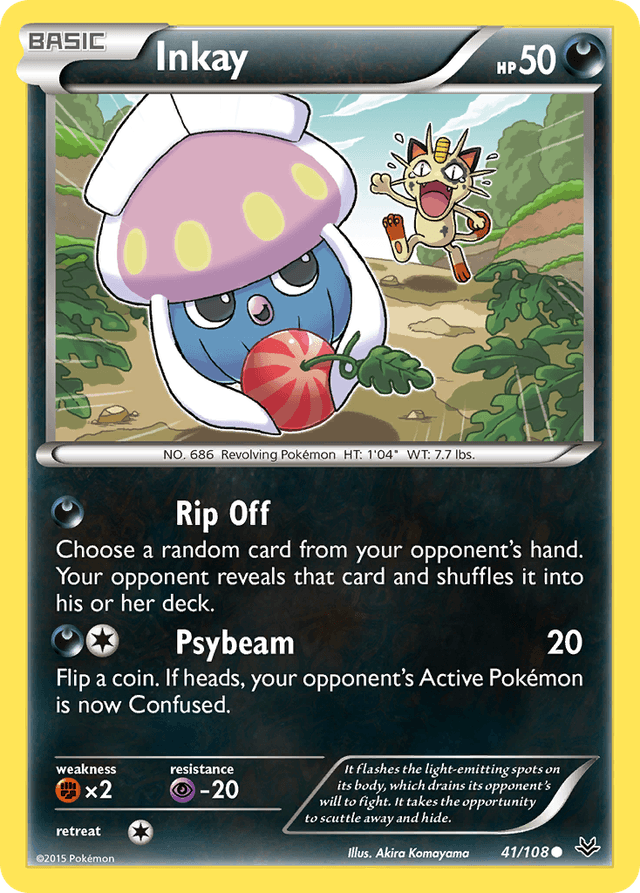 Carta Inkay 41/108 do set Roaring Skies — Pokémon TCG | Bynx