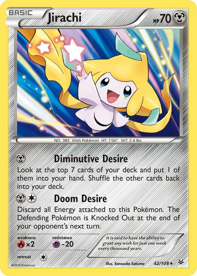 Carta Jirachi 42/108 do set Roaring Skies — Pokémon TCG | Bynx