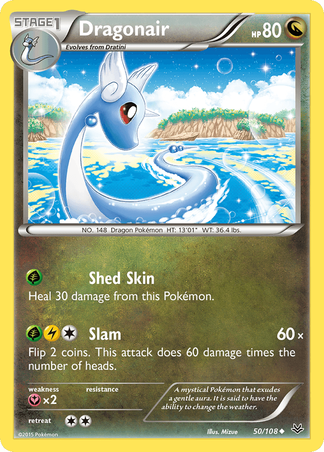 Carta Dragonair 50/108 do set Roaring Skies — Pokémon TCG | Bynx