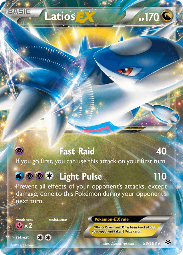 Carta Latios-EX 58/108 do set Roaring Skies — Pokémon TCG | Bynx