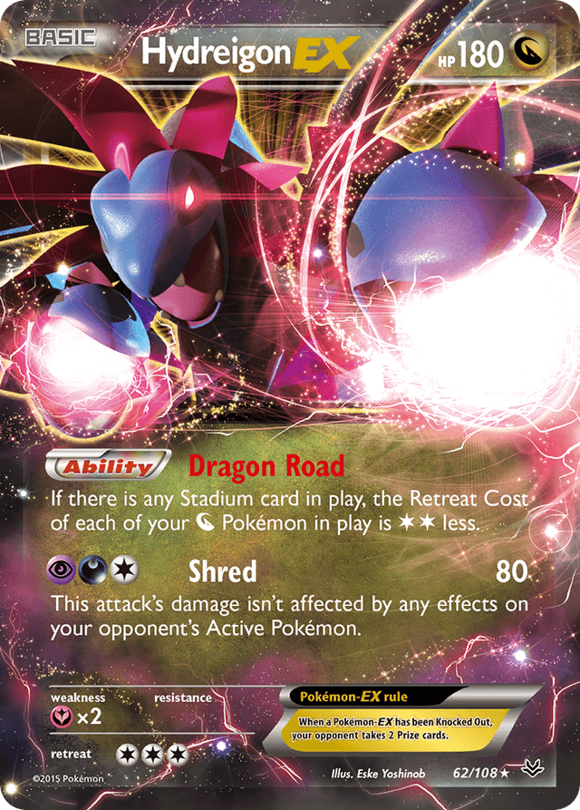 Carta Hydreigon-EX 62/108 do set Roaring Skies — Pokémon TCG | Bynx