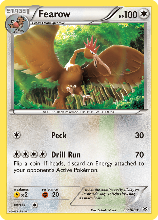 Carta Fearow 66/108 do set Roaring Skies — Pokémon TCG | Bynx