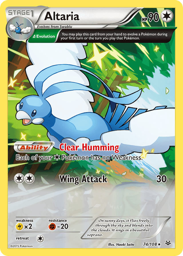 Carta Altaria 74/108 do set Roaring Skies — Pokémon TCG | Bynx