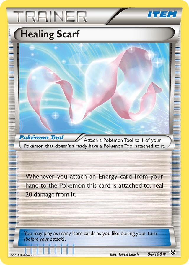 Carta Healing Scarf 84/108 do set Roaring Skies — Pokémon TCG | Bynx