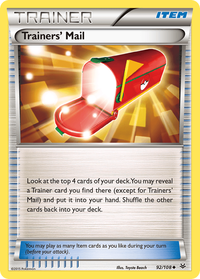 Carta Trainers' Mail 92/108 do set Roaring Skies — Pokémon TCG | Bynx