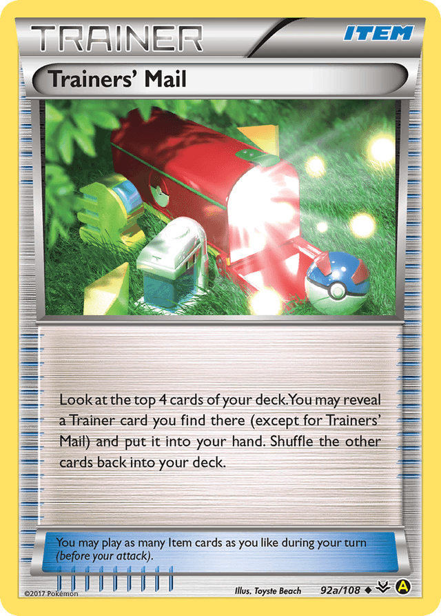 Carta Trainers' Mail 92a/108 do set Roaring Skies — Pokémon TCG | Bynx