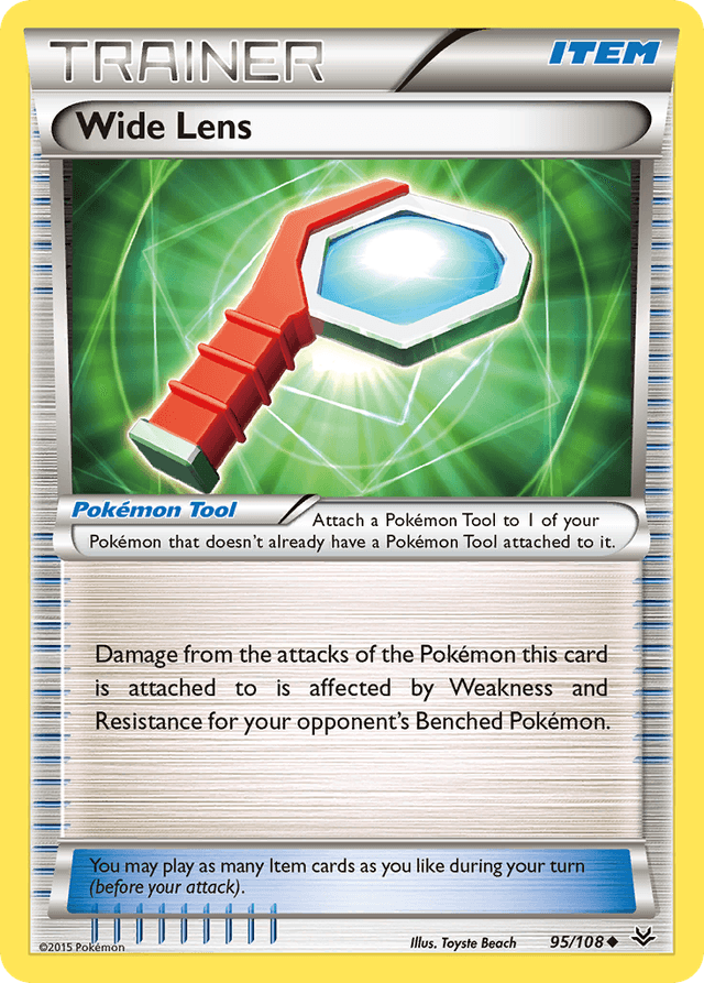 Carta Wide Lens 95/108 do set Roaring Skies — Pokémon TCG | Bynx