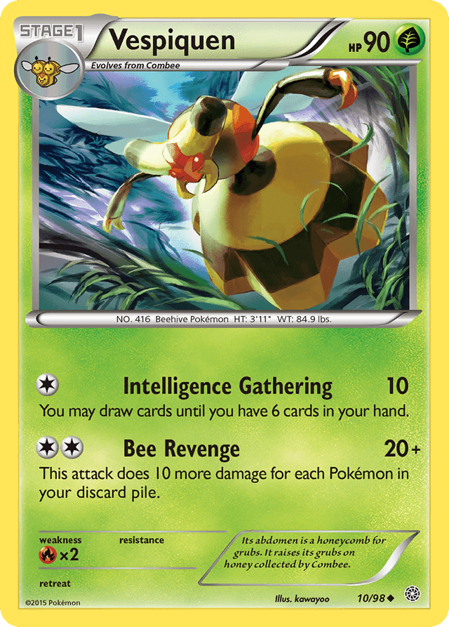 Carta Vespiquen 10/98 do set Ancient Origins — Pokémon TCG | Bynx