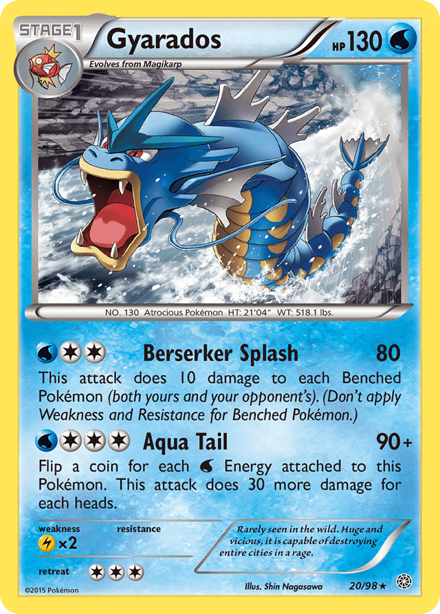Carta Gyarados 20/98 do set Ancient Origins — Pokémon TCG | Bynx